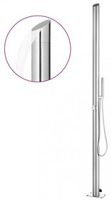rozsdamentes acél kerti zuhany 220 cm