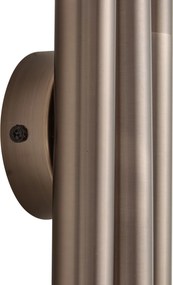 Moderne wandlamp donker brons 3-lichts - Pipes