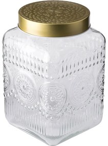 Altom Üvegedénykészlet arany fedéllel Daisy 2,2 l, 4 db, 2,2 l