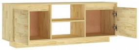 tömör fenyőfa TV-szekrény 110 x 30 x 40 cm
