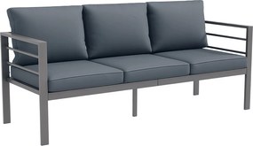 Outsunny 3 Személyes Kerti Kanapé Alumíniumból Ülő- és Háttámla Párnákkal - 185L x 66W x 64H cm | Aosom