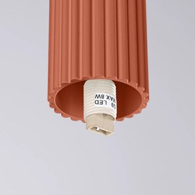 Narancssárga mennyezeti lámpa üveg búrával ø 12 cm Orbital – Sollux