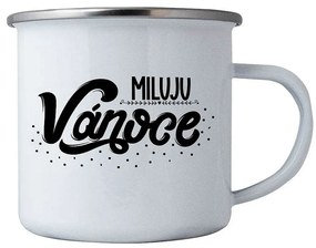 Bohemia Gifts Karácsonyi bádog bögrés - Szeretem akarácsonyt, 350 ml