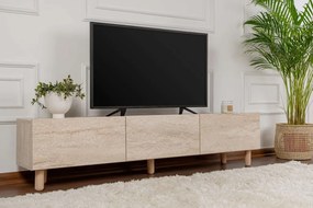 Alvin TV-állvány, travertin, 180 cm