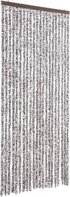 vidaXL barna és bézs zsenília rovarfüggöny 90 x 220 cm