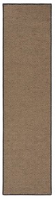 Fekete-natúr színű juta futószőnyeg lépcsőre 60x600 cm Diamond – Flair Rugs