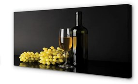 Canvas képek Egy üveg bor gyümölcs 100x50 cm