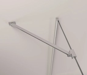 Erga Berlin, zuhanykabin összecsukható ajtóval 110 (ajtó) x 110 (fal) x 195 cm, 6mm átlátszó üveg, króm profil, ERG-V02-BERLIN-D110G110-CL-CR