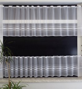 Mg Irigység Csíkok fehér-ezüst 35552 300x60 cm M