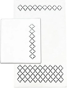 Krémszínű fürdőszobai kilépő szett 2 db-os 60x100 cm Luxury – Foutastic