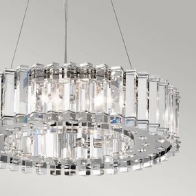 Kichler KL-CRYSTAL-SKYE8 - LED Fürdőszobai csillár CRYSTAL SKYE 8xG9/3W/230V IP44