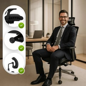 Irodai Forgószék Fekete Színben. DYLAN