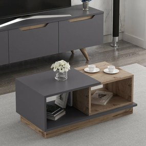 Konferenciaasztal Concept Anthracite and Oak
