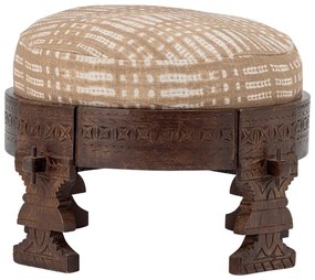 Bézs-sötétbarna puff Paloma – Bloomingville