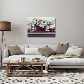 Kép - építészeti épület (üvegen) (70x50 cm)