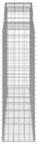 25 db íves horganyzott vas gabion kosár 200x50x140/160 cm