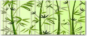 Foto Lacobel Üvegpanel Konyha Bambusz XXL