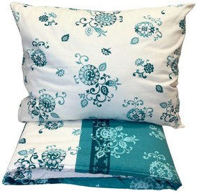 Carmela zöld flanel ágyneműhuzat 200x140cm+90x70cm TiaHome