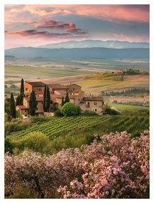 Kép 60x80 cm Pink Tuscany – Styler