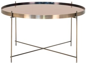 Venezia dohányzóasztal rézszínű Ø70xh40cm