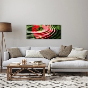 Absztrakt kép - virágok hullámokban (120x50 cm)