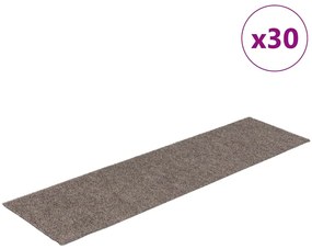 30 db krémszínű lépcsőszőnyeg öntapadós téglalap alakú 76x20 cm