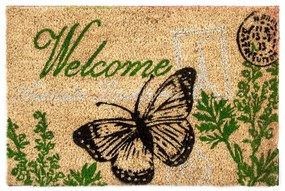 Welcome butterfly lábtörlő, 40 x 60 cm