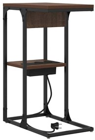 Éjjeli asztal Barna tölgy 41.5 x 26 x 60.5 cm Faanyag