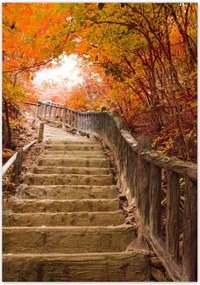 Poszterek 70x100 Őszi séta Lépcsők