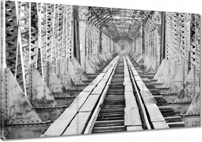 Festmények 120x80 Vasúti híd Vasút