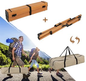 Alumínium összecsukható kempingasztal hordtáskával