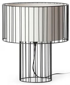 Asztali Lámpa Fekete LINDA FARO 29311