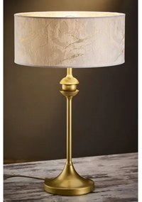 Jupiter 2112 - Asztali lámpa KASZMIR 1xE27/15W/230V fehér/arany/márvány dekor