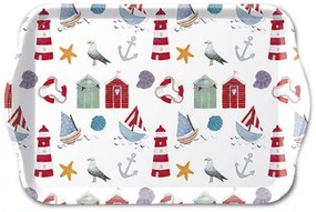 Konyhai műanyag kistálca 13x21 cm tengeri mintás Nautical items