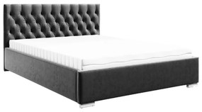 St1 ágyrácsos ágy, sötétszürke (140 cm)