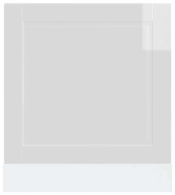 vidaXL mosogatógép panel Porto magasfényű fehér 60x1,5x67 cm gépi fa