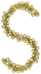 Karácsonyi gömb girland Arany 186 cm Polisztirol