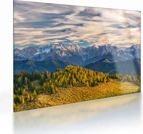 Kép - hegyi panoráma (üvegen) (70x50 cm)