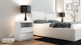 Drohmo M1 éjjeliszekrény, 40x59x32 cm, matt fehér