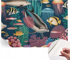 Mosható öntapadós fotótapéta étkezőbe Víz alatti állatvilág 312x219 cm
