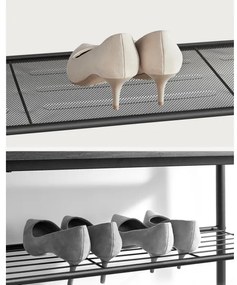 DAVOR cipőtároló barna/fekete