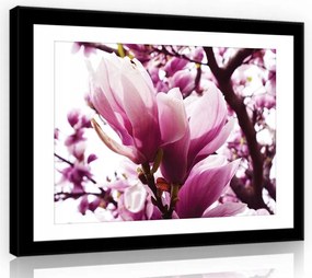 Vászonkép virágok levelek 100x75