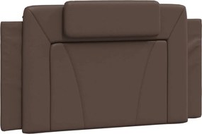 barna műbőr fejtámla párna Viana 100 cm