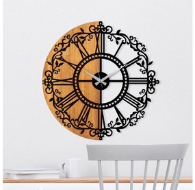 Fali óra 56 cm átmérő, 1xAA, fa/fém kivitel
