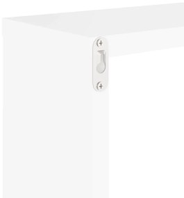2 db fehér fali kockapolc 30 x 15 x 30 cm