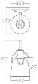 Elstead KL-CORA1-BATH - LED Fürdőszobai fali lámpa CORA 1xG9/3W/230V IP44