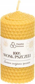 Méhpempő tekercses gyertya 8/5 cm 100% méhviasz Természetes