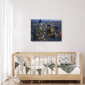 Kép - London esti panorámája (üvegen) (70x50 cm)