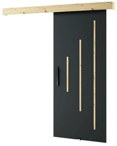Tolóajtó 90 cm Lovella (artisan tölgy + matt fekete). Akció -6%. 1043554