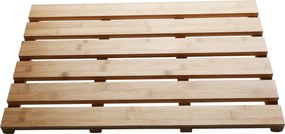 Csúszásgátló szőnyeg a fürdőszobába, természetes lakkozott bambusz, KLERA